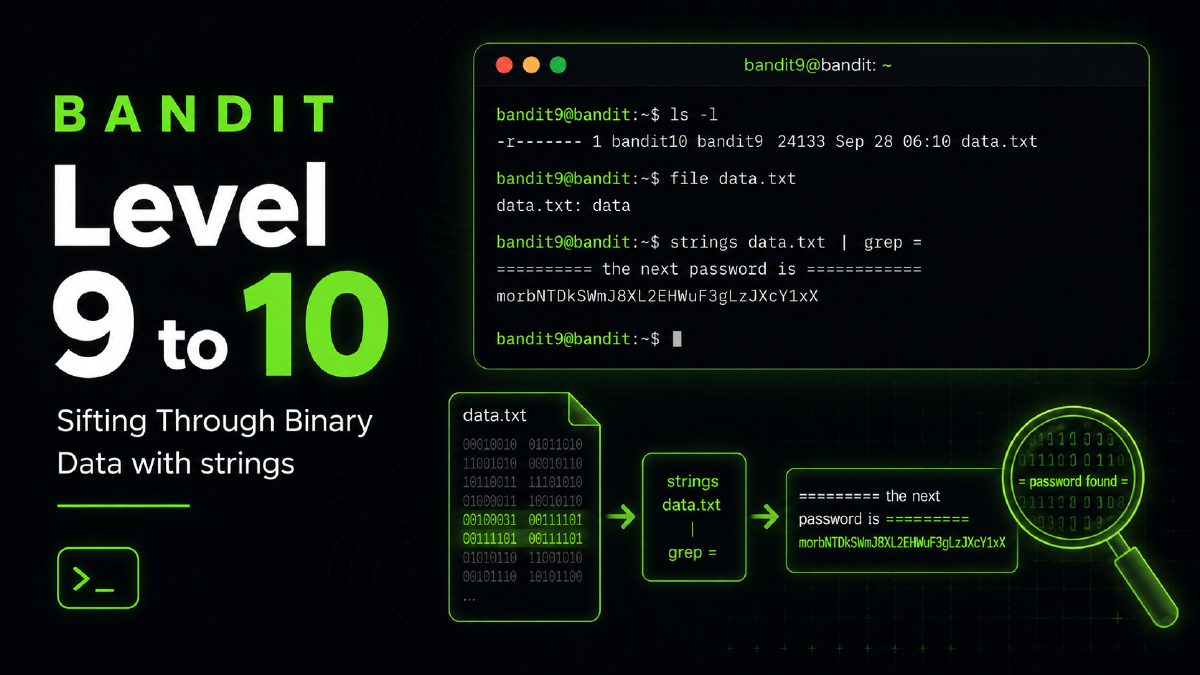 Bandit Level 9 to 10: Sifting Through Binary Data with 'strings